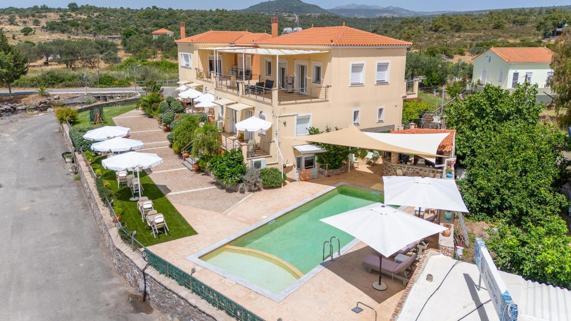 Palaiologou Panorama Apartments Mantamádos Exterior foto