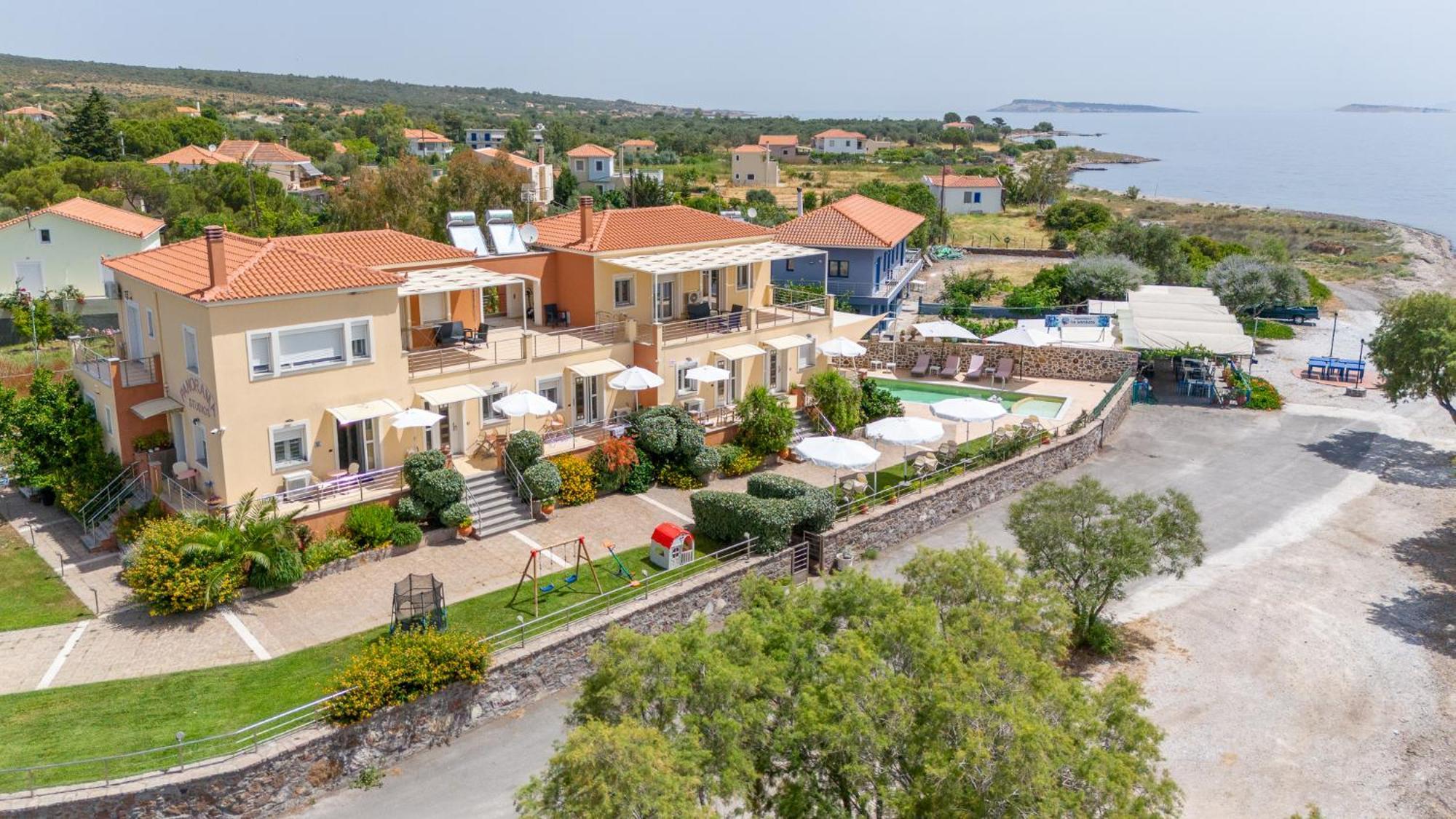 Palaiologou Panorama Apartments Mantamádos Exterior foto