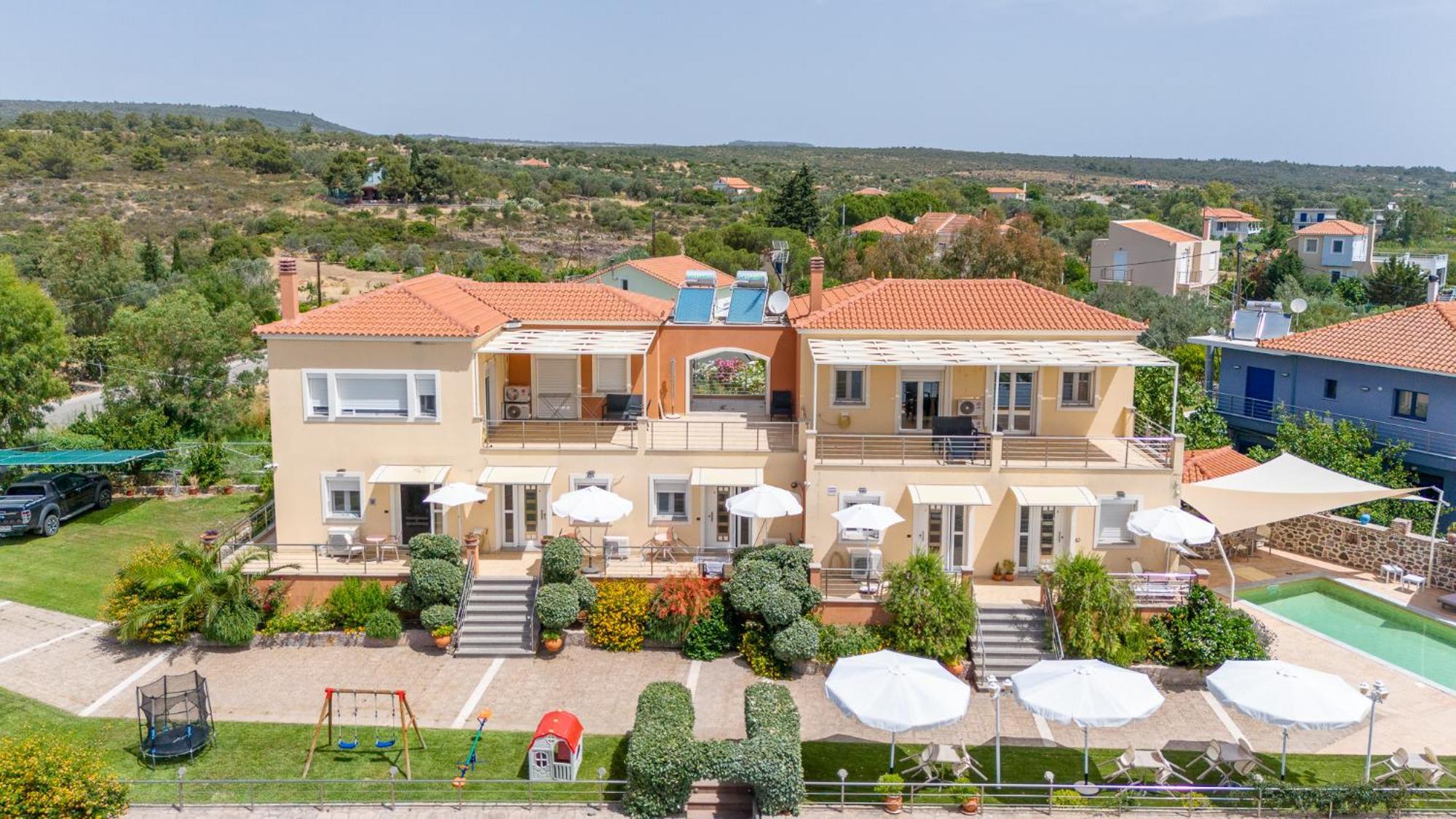 Palaiologou Panorama Apartments Mantamádos Exterior foto