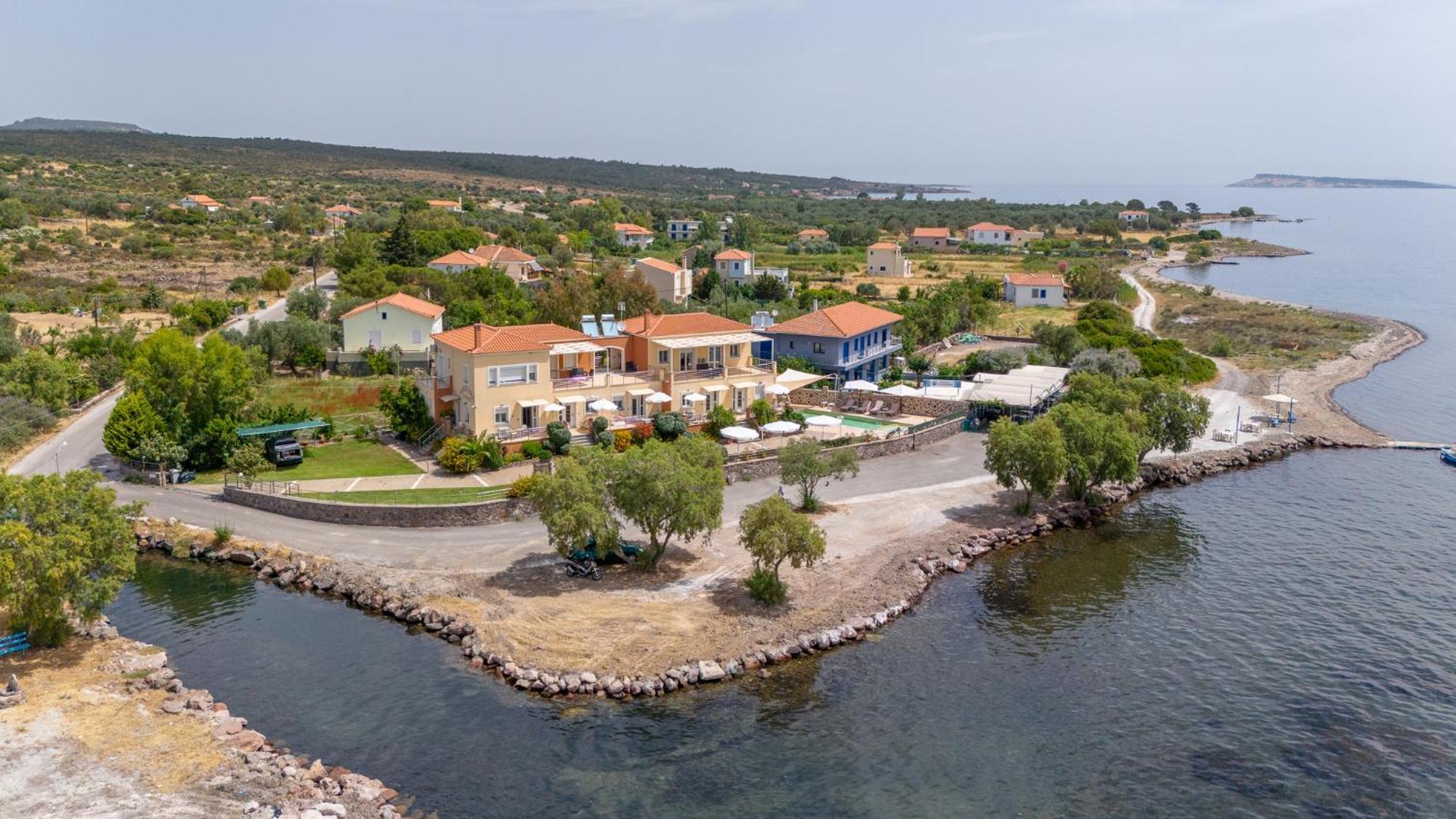 Palaiologou Panorama Apartments Mantamádos Exterior foto